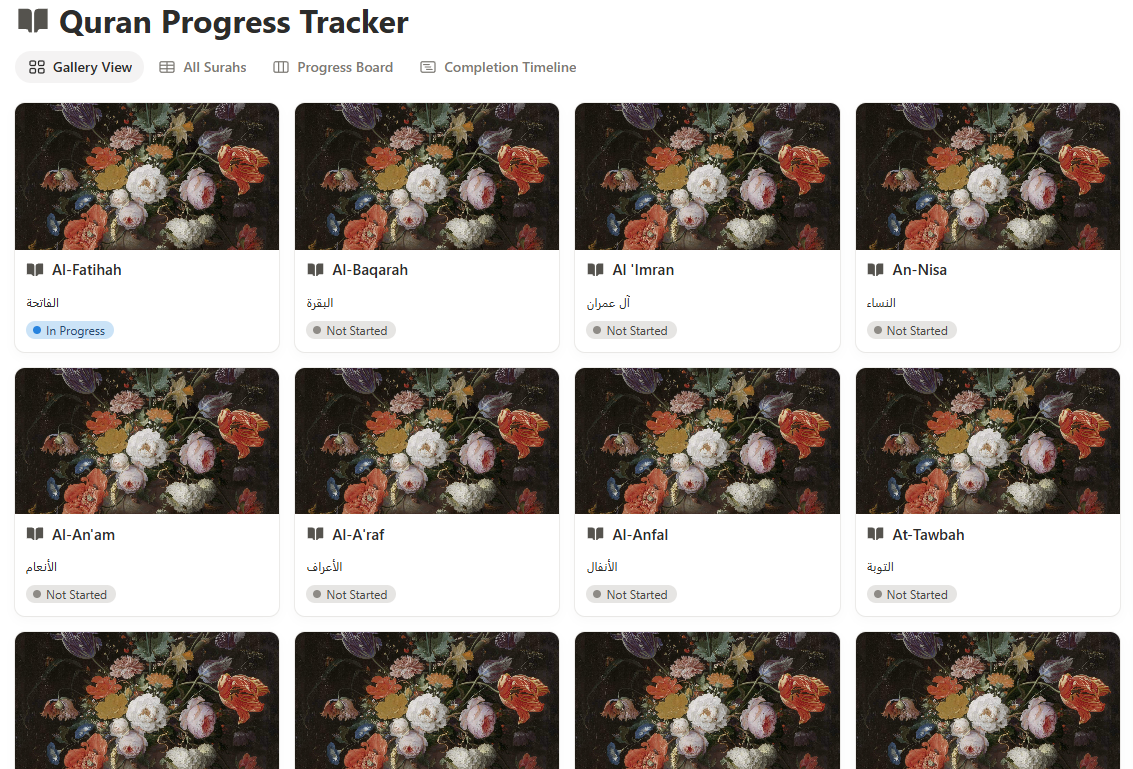 Quran Tracker preview